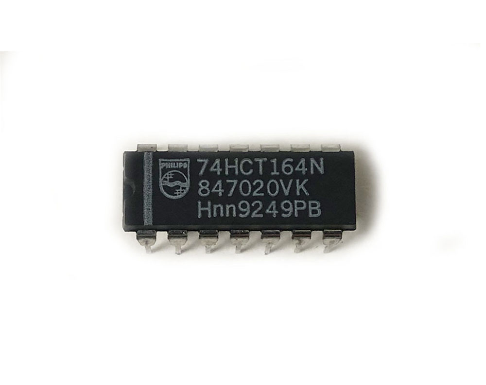 IC, 74HCT164, serial/parallel shift register