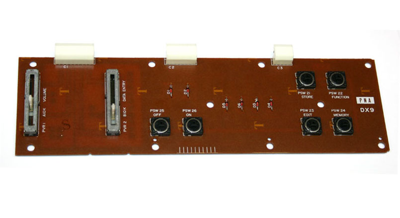 Panel board, left, Yamaha DX9