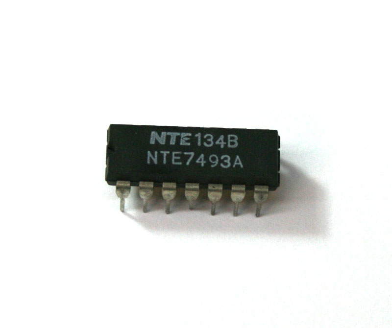 IC, 7493 4-bit binary counter