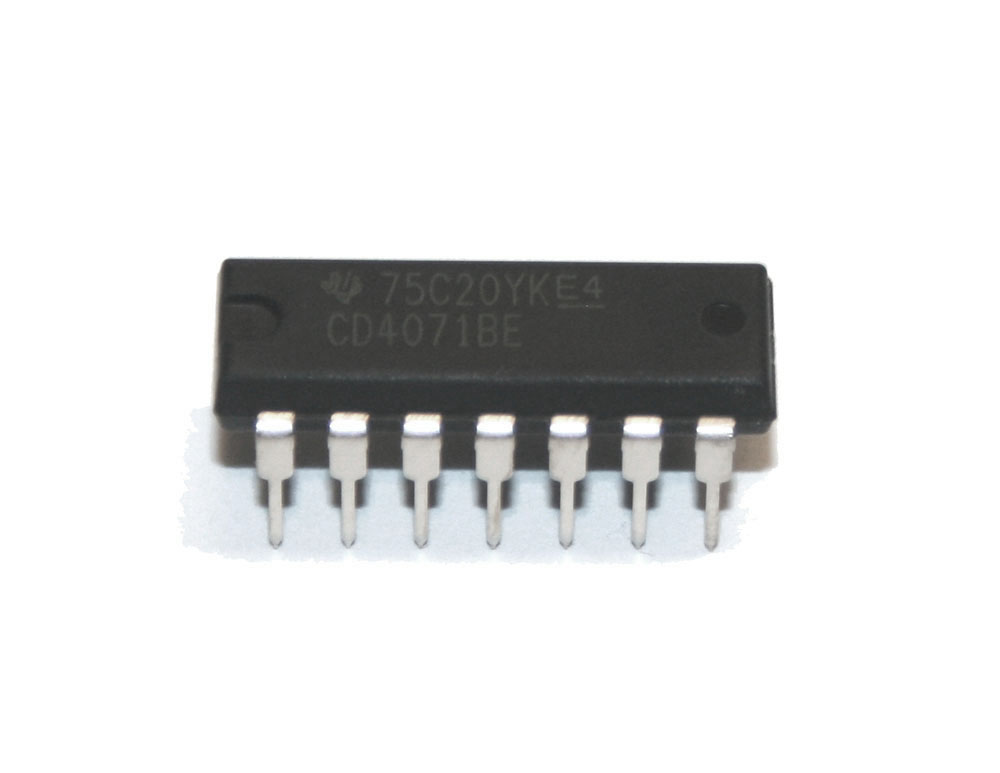 IC, 4071 quad 2-input OR gate