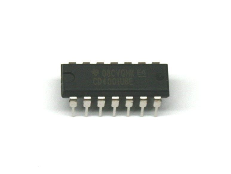 IC, 4001 quad NOR gate