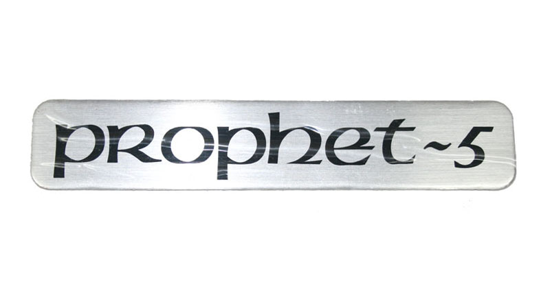 Prophet 5 Rev 3 badge, large (rear panel)
