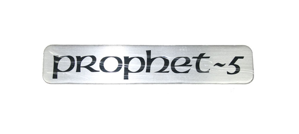 Prophet 5 badge, small (front panel)