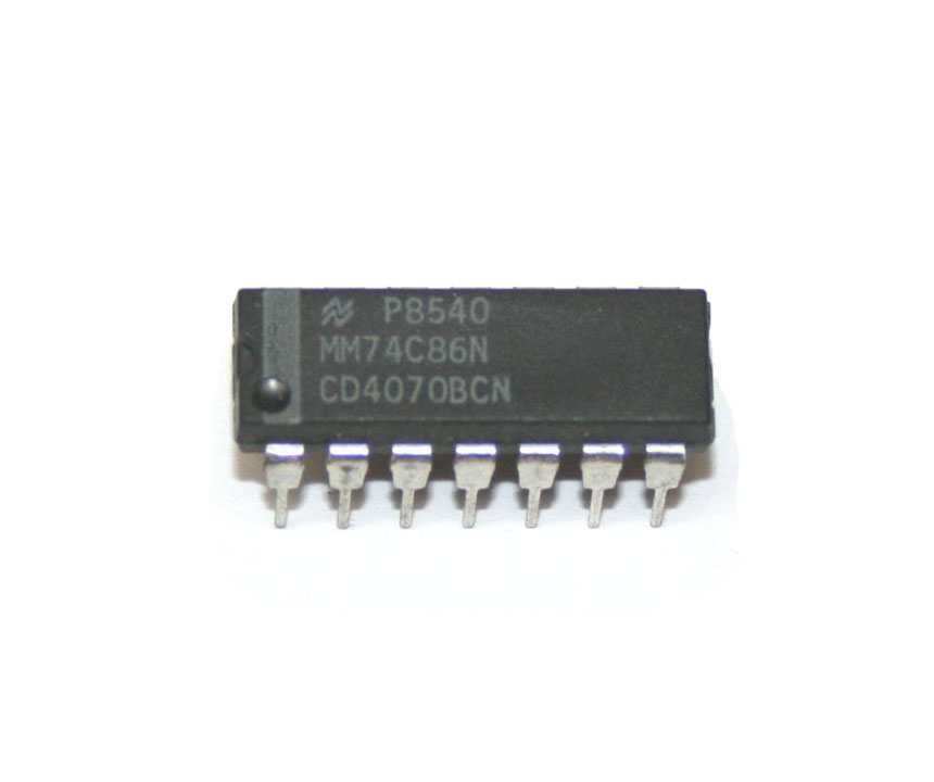 IC, 4070 quad 2-input exclusive OR gate