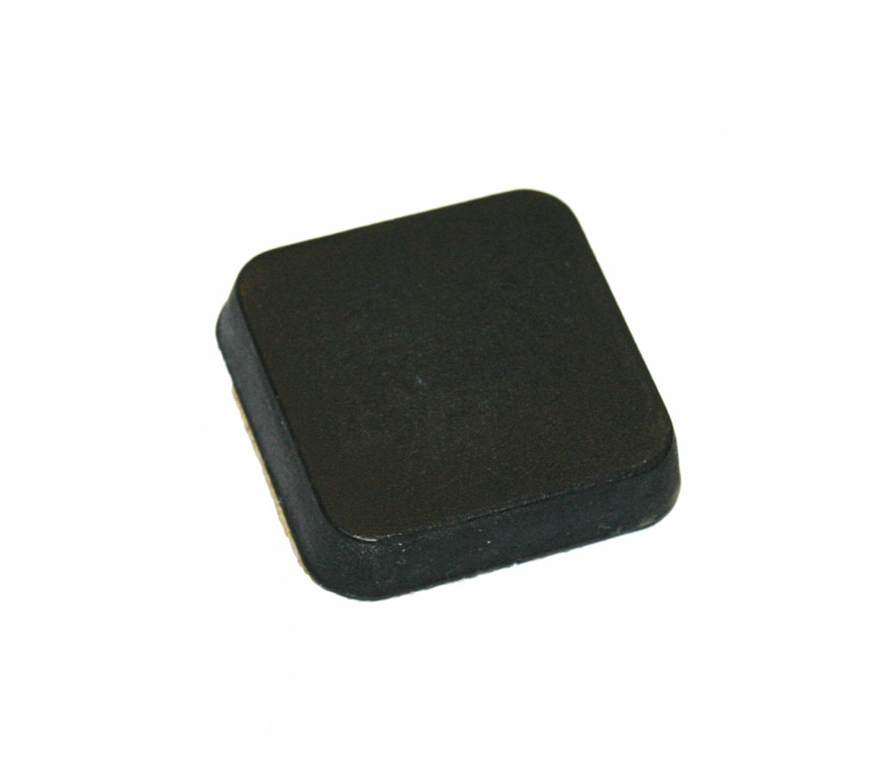 Rubber foot, square, 6mm tall