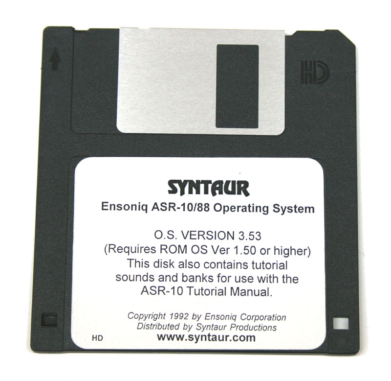 Operating System disk, ASR-10/ASR-88 