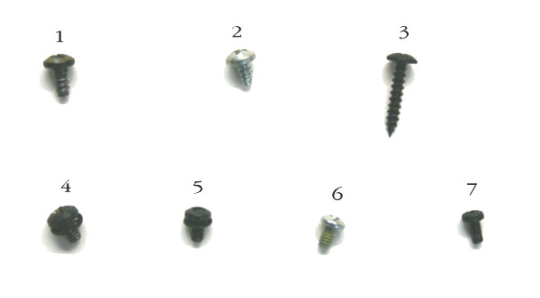 Ensoniq ASR-10 screws