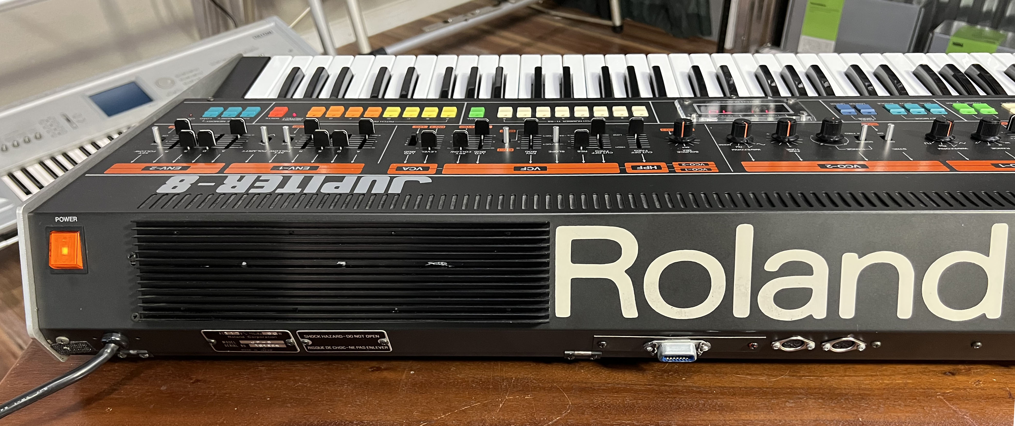 Roland Jupiter 8, with Encore MIDI kit
