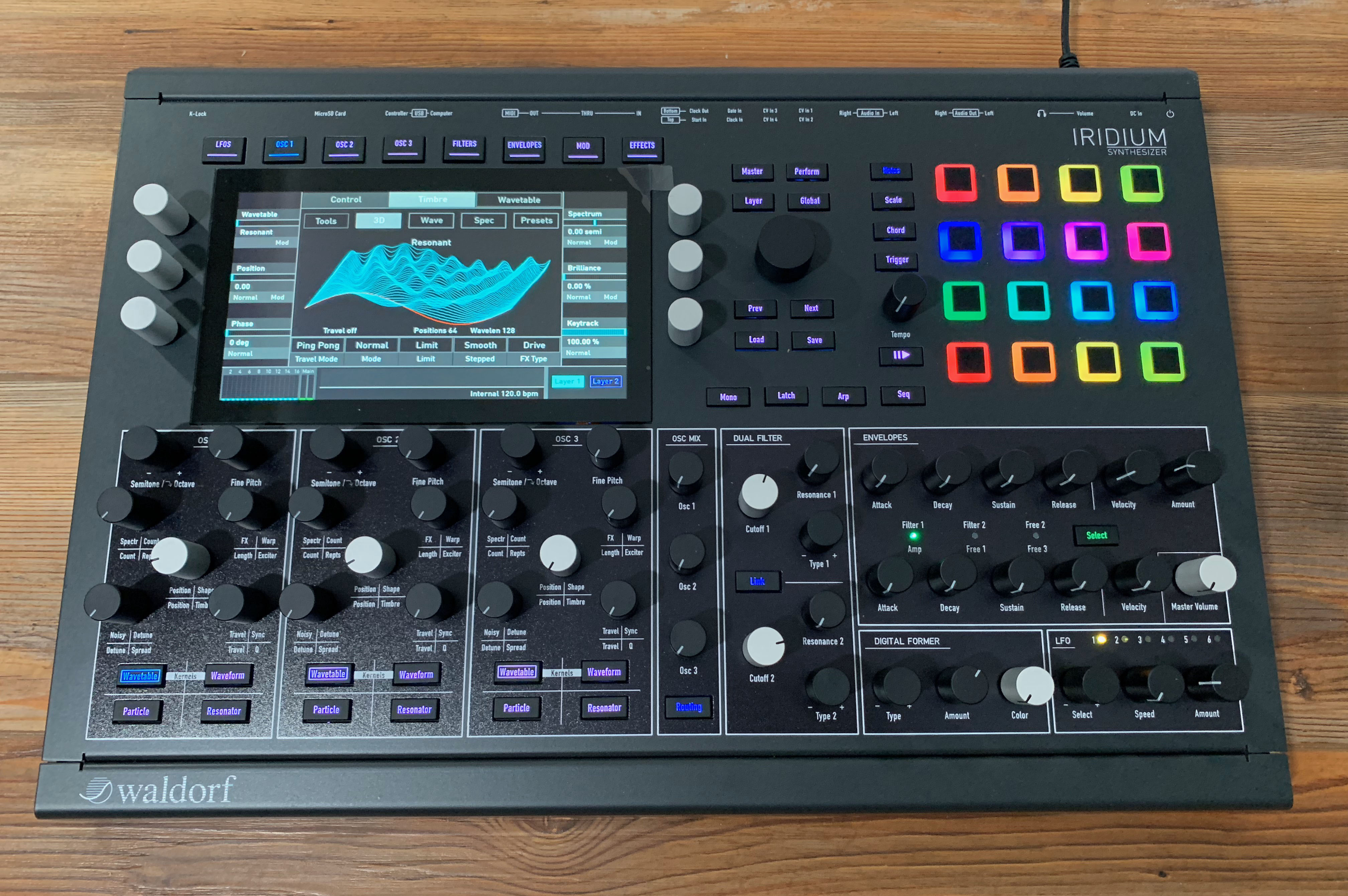 Waldorf Iridium synthesizer