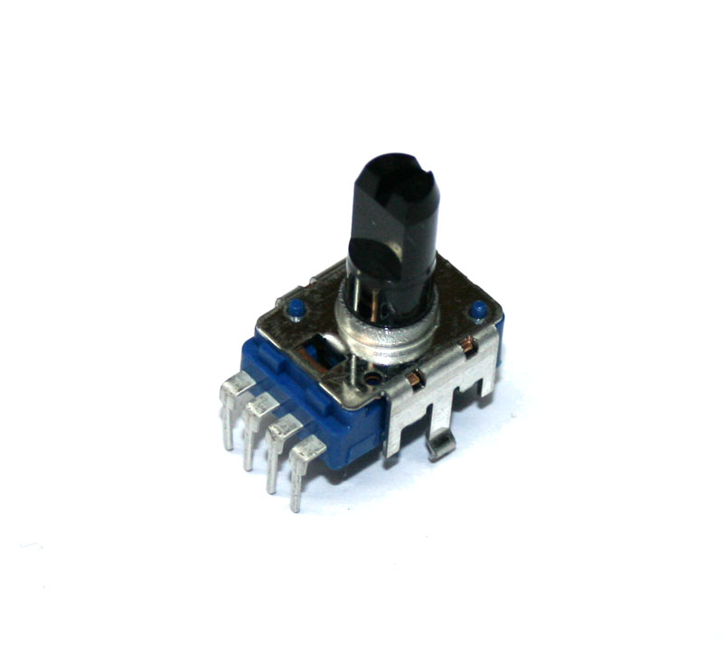Potentiometer, 10KB rotary, with center tap and detent