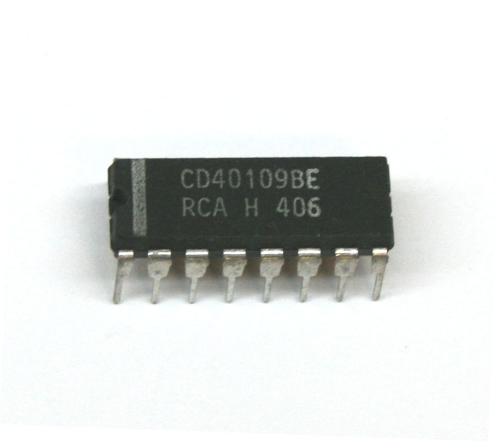 IC, 40109 Lo-to-Hi voltage level shifter